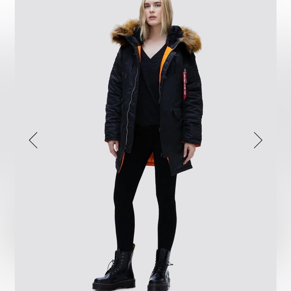 Alpha Industries N-3B SLIM FIT PARKA, Fits S/M - Picture 3 of 9
